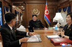 North Korean leader Kim Jong Un travels by train as he leaves Pyongyang to attend China's celebration of the formal surrender of Japan in World War Two, in this picture released by the Korean Central News Agency on September 2, 2025.