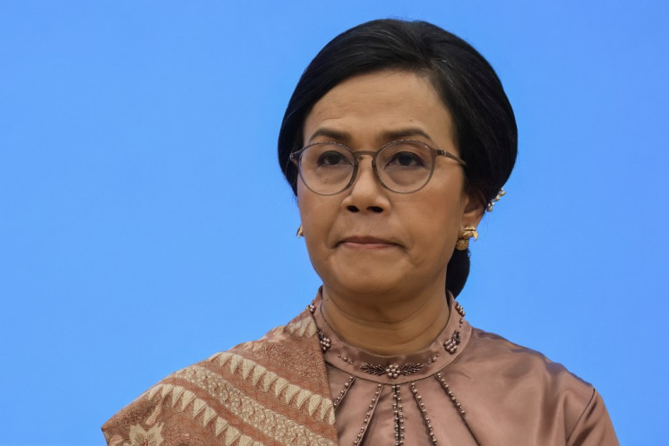 Former Finance Minister Sri Mulyani Indrawati attended the handover ceremony with her successor Purbaya Yudhi Sadewa on Sept. 9 at the Ministry of Finance in Jakarta.