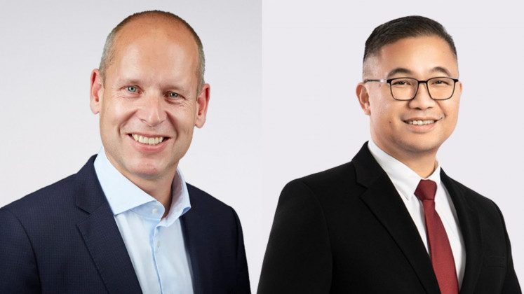  CEO of Health Prudential plc Arjan Toor (left) and Chief Health Officer Prudential Indonesia Yosie William Iroth.