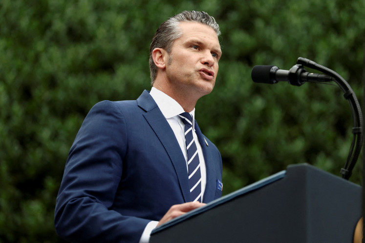 United States Defense Secretary Pete Hegseth delivers a speech during a ceremony marking the 24th anniversary of the September 11, 2001, attacks on the United States at the Pentagon in Washington D.C. on Sept. 11, 2025.