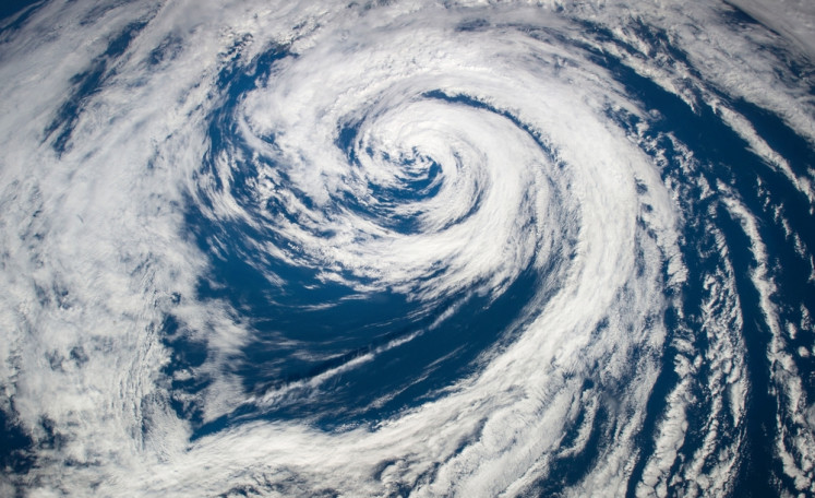 Illustration of typhoon.