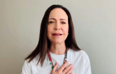 A file handout screen grab posted on the Instagram account of Venezuelan opposition leader Maria Corina Machado shows Machado speaking to supporters in Caracas on January 10, 2025. Venezuela opposition leader Maria Corina Machado wins the 2025 Nobel Peace Prize, the Norwegian Nobel Committee announced on October 10, 2025. 