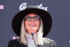 Actress Diane Keaton speaks during the handprints and footprints ceremony to celebrate “Mack & Rita“ at TCL Chinese Theatre in Hollywood, California, the United States on Aug. 11, 2022. According to People magazine reports on Oct. 11, 2025, Keaton, known for her Oscar-winning performance in 1977's “Annie Hall“ and her role in “The Godfather“ films, has died at age 79.