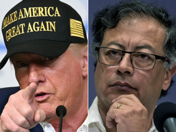 Continental rivalry: This combination of pictures created on Jan. 26, shows United States President Donald Trump (left) on Jan. 24 and Colombian President Gustavo Petro on Sept. 9, 2023.