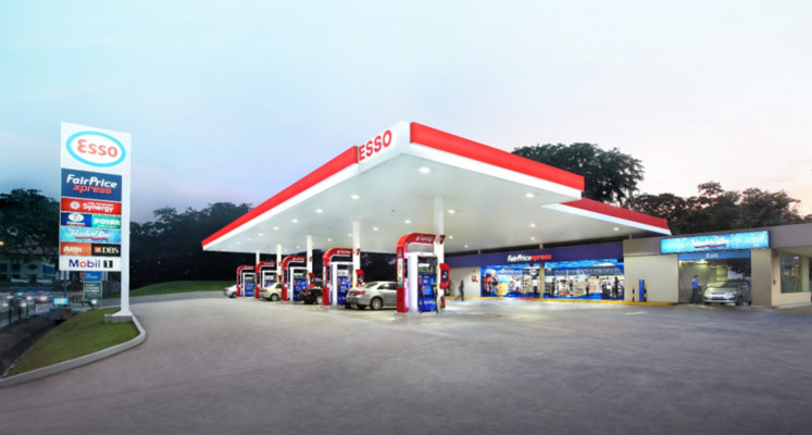 A photo of Esso fuel station in an undated photo.