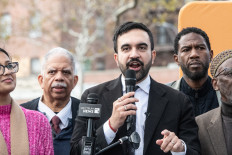 Unusual political figure: Democratic New York City mayoral candidate Zohran Mamdani (center) speaks during a campaign event with New York City elected officials on Saturday, November 01, in the Queens borough of New York City. With only days left in the race for New York City&rsquo;s next mayor, Mamdani remains the front runner against Independent candidate, former New York Gov. Andrew Cuomo and Republican candidate Curtis Sliwa.