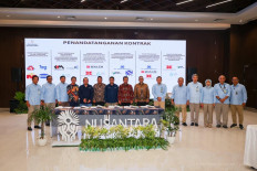  The signing of six contracts and a pre-construction meeting between the IKN Authority and service providers was held at the Coordinating Ministry Office 4 on Nov. 10. (Courtesy of Nusantara National Capital Authority) 