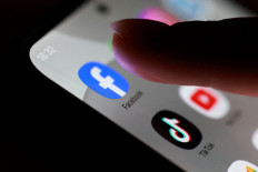 Swipe no more: The Facebook, TikTok and YouTube app icons are seen on a smartphone in this photo taken on Oct. 27.
