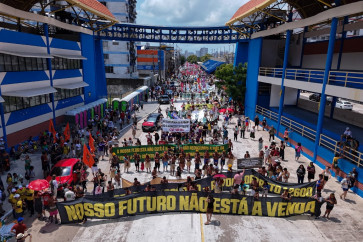 Massive march in Brazil marks first big UN climate protest in years