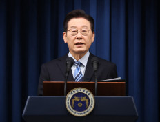 Executive voice: South Korean President Lee Jae-myung speaks on Friday, Nov. 14, during a press conference at the Presidential Office in Seoul as he announces the conclusion of a joint fact sheet on trade and security agreements with the United States.