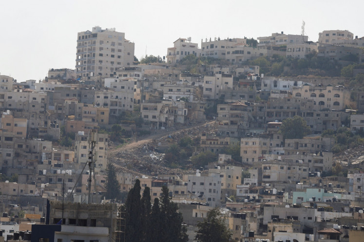Buildings and streets of Jenin refugee camp amid an ongoing Israeli military operation in Jenin in the Israeli-occupied West Bank, on Nov. 19, 2025.