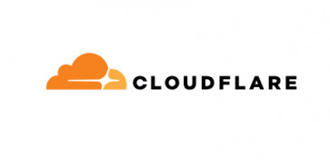 The logo of American global internet services provider Cloudflare