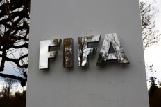 The logo of world soccer body FIFA is seen outside its headquarters in Zurich, Switerland on Nov. 20, 2025.