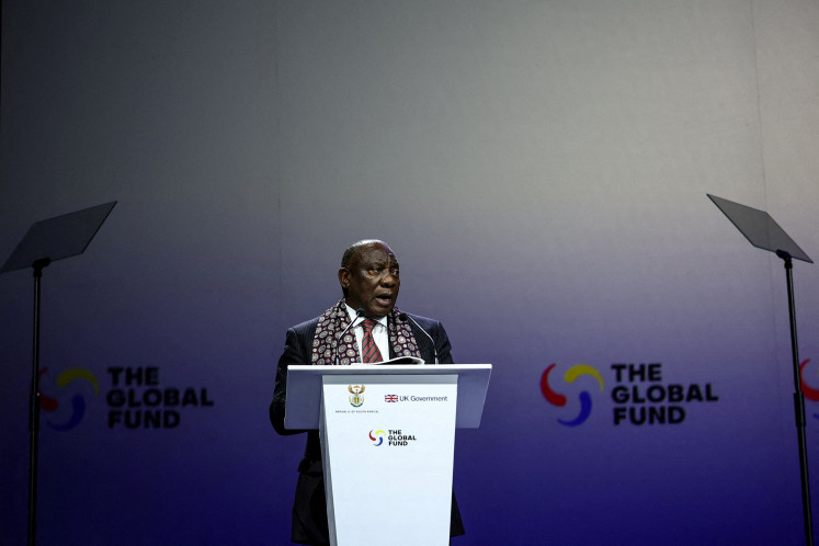 Replenishing hope: South Africa’s President Cyril Ramaphosa speaks during the Global Fund’s Eighth Replenishment Summit at the Sandton Convention Centre in Sandton, South Africa, on Friday, Nov. 21, ahead of the Group of 20 Leaders’ Summit.