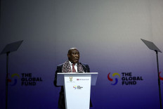 Replenishing hope: South Africa’s President Cyril Ramaphosa speaks during the Global Fund’s Eighth Replenishment Summit at the Sandton Convention Centre in Sandton, South Africa, on Friday, Nov. 21, ahead of the Group of 20 Leaders’ Summit.