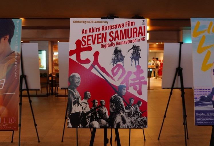 Legendary classic: Seven Samurai, the 1954 classic by Akira Kurosawa, is among the films featured at JFF Indonesia 2025, which runs from Nov. 6 to Dec. 21, 2025, in nine cities across Indonesia. (JFF Indonesia)