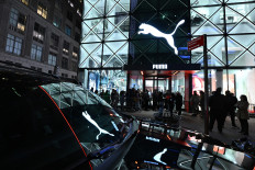 Guests attend the PUMA flagship store on in New York City, US, on March 04, 2023.
