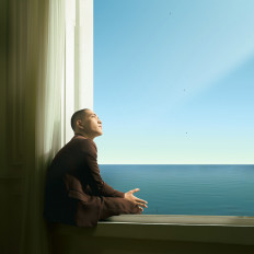 Endless horizon: Rafi Sudirman appears in the cover art for his debut studio album, Hari Ini, Esok & Selamanya (Today, tomorrow and forever), released on Sept. 26, 2025. 