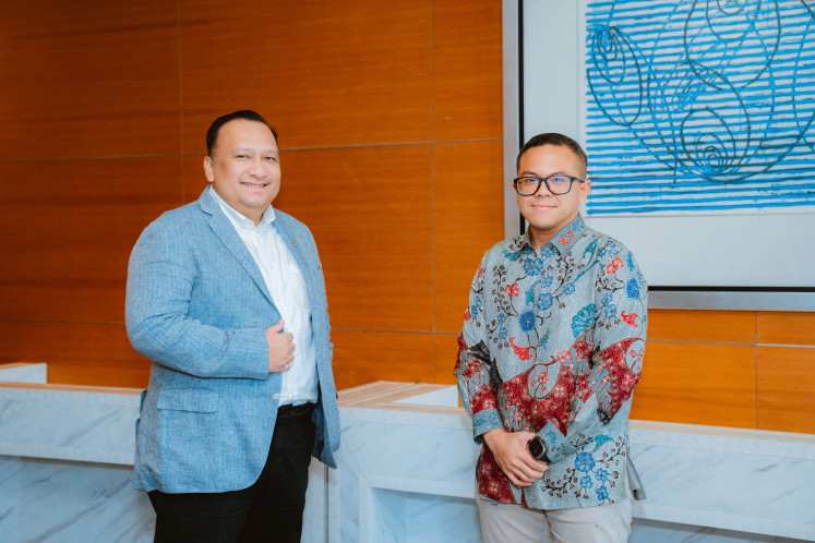 Dharma Simorangkir, president director Microsoft Indonesia (left) and Fiki Setiyono, Azure go-to-market lead, Microsoft ASEAN, are pictured in Jakarta for the Microsoft Cloud & AI Innovation Summit 2025, on Nov. 25
