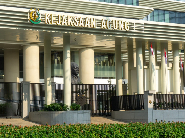 The front gate of the Attorney General's Office (AGO) building in Jakarta is seen on Sept. 9, 2023. 