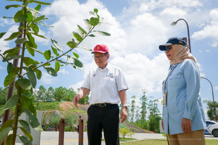 Sarawak Transport Minister YB Dato Sri Lee Kim Shin during an official visit on Wednesday, Dec. 10, to the Nusantara Capital City area.