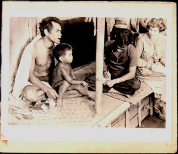 Notable contributor: Balinese secretary I Made Kaler (second right) assists American anthropologist Margaret Mead (right) interview Nang Karma (left) and his son I Gata in Bayung Gede village, Kintamani, Bali, in this photo taken circa 1937 by Mead's husband, Gregory Bateson.