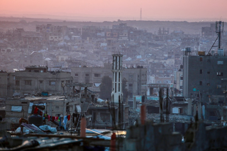 A general view of the destroyed buildings in the Jabalia in the northern Gaza Strip on Dec. 24, 2025.
