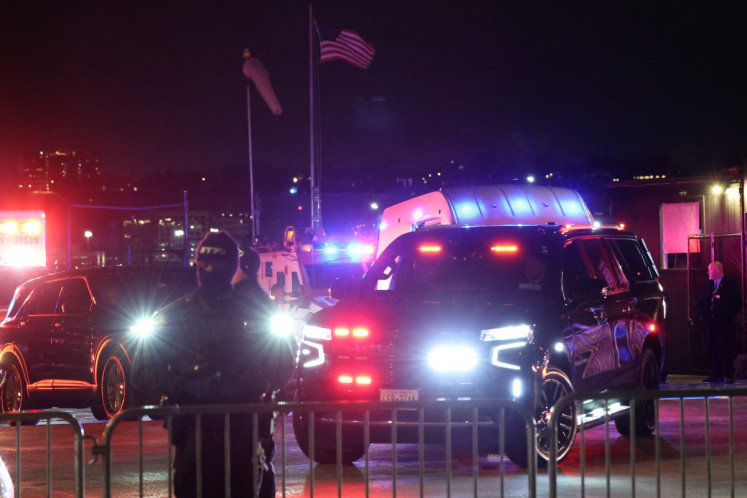 A motorcade carrying Venezuelan President Nicolas Maduro leaves the Westside Heliport in New York on January 3, 2026. Maduro arrived Saturday evening at a military base in the United States after his capture by US forces in Caracas. Maduro was seen surrounded by FBI agents as he descended the boarding stairs of a US government plane at a New York state National Guard facility, and was slowly escorted along the tarmac.