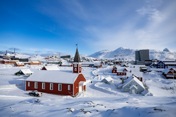 Arctic outpost: The Nuuk Cathedral or Church of Our Saviour on March 4, 2025, in Nuuk, Greenland.