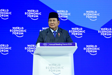 &lsquo;Prabowonomics&rsquo; unveiled: President Prabowo Subianto delivers his keynote speech on Jan. 22, 2026, during his debut at the World Economic Forum (WEF) in Davos, Switzerland.