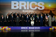 Familiar faces: Heads of state and government of member, partner and external engagement countries pose for a family photo during the BRICS Summit in Rio de Janeiro, Brazil, on July 7, 2025. 