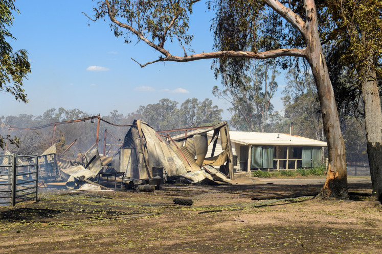 A property destroyed by a bushfire stands in Longwood, Victoria, Australia January 9, 2026.