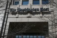 A view of the Washington Post office building in Washington, DC, on February 4, 2026. The Washington Post, owned by billionaire Amazon founder Jeff Bezos, announced major job cuts on February 4, saying that &ldquo;painful&ldquo; restructuring was needed at the storied newspaper. 
