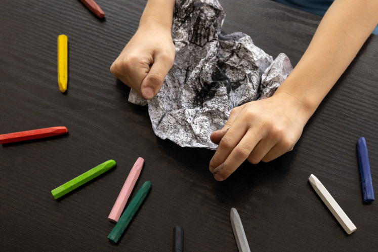 Stock illustration of children's mental health.