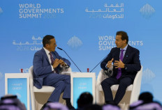 Guillaume Faury (left), CEO of Airbus, speaks to Richard Quest, CNN business editor-at-large, at the World Governments Summit, in Dubai, United Arab Emirates, on Feb. 3, 2026. 

