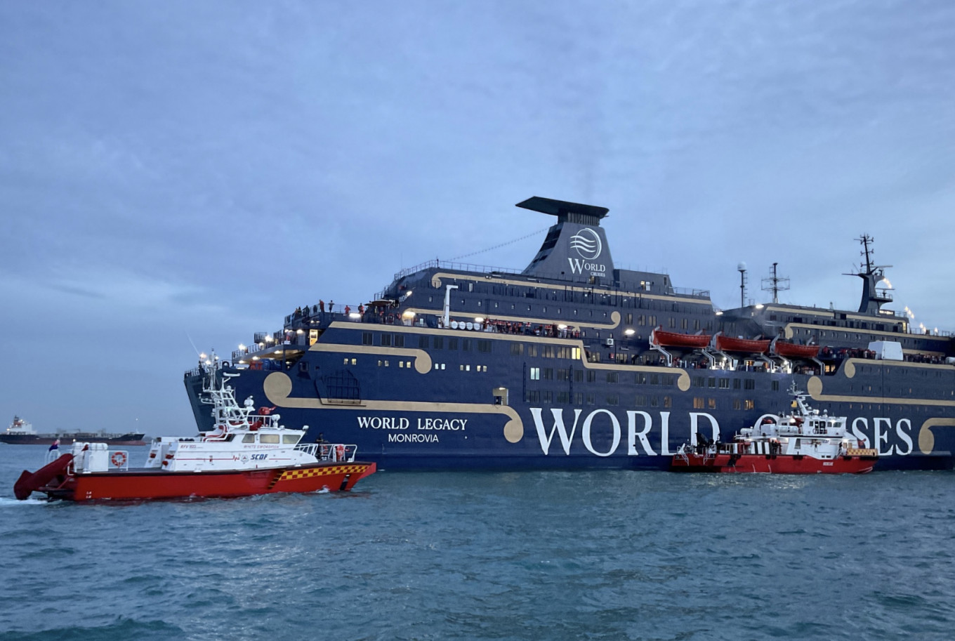 Indonesian crew member dies in cruise ship fire off Singapore