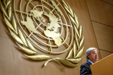 Global message: United Nations Secretary-General Ant&oacute;nio Guterres addresses the audience on Monday, Feb. 23, 2026, at the opening of the 61st session of the UN Human Rights Council at the UN office in Geneva.