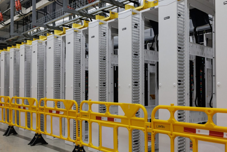 In this photo taken on February 4, 2026, a future Microsoft data center is seen under construction in Karawang, West Java. 