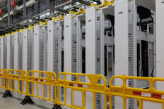 In this photo taken on February 4, 2026, a future Microsoft data center is seen under construction in Karawang, West Java. 