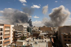 Smoke rises following an explosion, after Israel and the U.S. launched strikes on Iran, in Tehran, Iran, March 1, 2026.