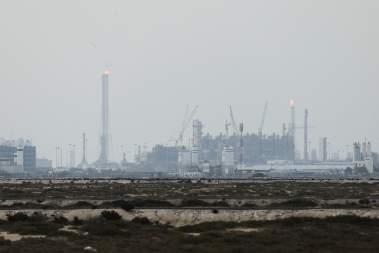 QatarEnergy's liquefied natural gas (LNG) production facilities, amid the US-Israeli conflict with Iran, in Ras Laffan Industrial City, Qatar, on March 2, 2026.