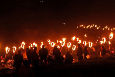 Iraqi Kurdish people celebrate the Nowruz New Year festival in the town of Akre,in Iraq&rsquo;s northern autonomous Kurdish region, on March 20, 2025.