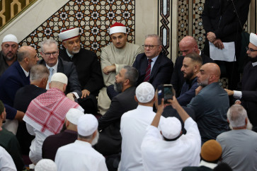 Australia&rsquo;s Prime Minister Anthony Albanese visits Lakemba Mosque for Idul Fitri in Sydney, Australia, March 20, 2026.