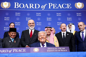 United States President Donald Trump (center) and President Prabowo Subianto (left) are among world leaders who attended the inaugural Board of Peace meeting in Washington, the US, on Feb. 19, 2026.