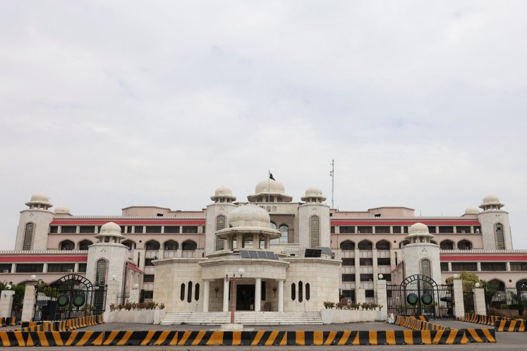 View of the Pakistani prime minister's house building in Islamabad, Pakistan on March 28, 2026, as Pakistan hosts talks with Saudi Arabia, Turkey and Egypt to discuss regional de-escalation.
