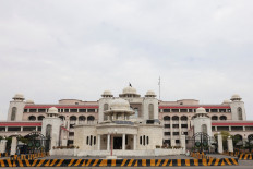 View of the Pakistani prime minister's house building in Islamabad, Pakistan on March 28, 2026, as Pakistan hosts talks with Saudi Arabia, Turkey and Egypt to discuss regional de-escalation.