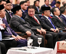 President Prabowo attends the Indonesia-Japan Business Forum on Monday in Tokyo.