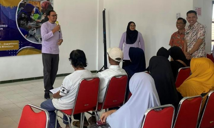 Lab to life: A community outreach program on blood pressure treatment for cardiovascular risk, led by the team of Delvac Oceandy and Efta Triastuti, took place between August and December 2025 in Malang, East Java. (Courtesy of British Council)