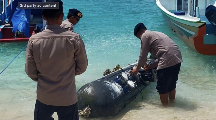 A 3.7-metre-long and 65-centimetre-wide object was found on April 5, 2026 off  Gili Trawangan, West Nusa Tenggara.