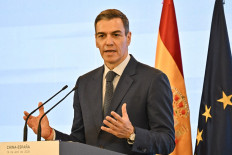 Spanish Prime Minister Pedro Sanchez speaks during a press conference in Beijing, China on April 14, 2026, after a meeting with Chinese President Xi Jinping. Sanchez urged reform to make the world order &ldquo;more representative&ldquo; after talks with Chinese President Xi Jinping in Beijing.